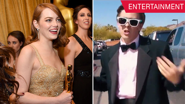 Teen invites Emma Stone to prom by recreating La La Land
