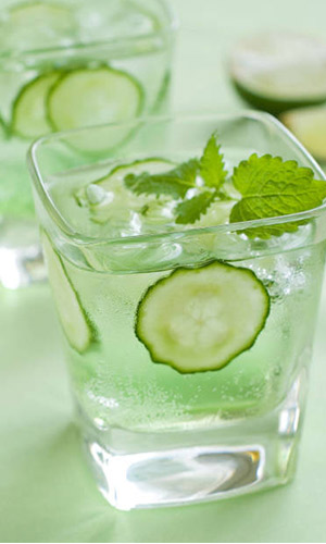 Coconut, Lime, Cucumber and Mint Cooler
