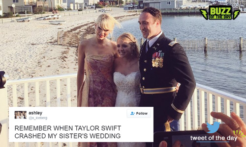 Taylor Swift Surprises Wedding Couple