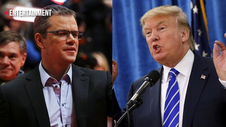 Matt Damon reveals why Donald Trump appeared in 90’s movies