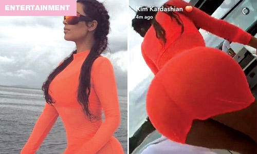 Kim Kardashian Has Transformed Into the Peach Emoji!