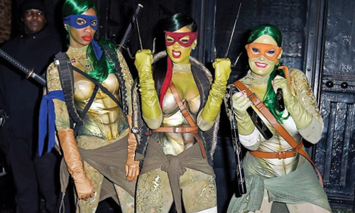 Rihanna as a Ninja Turtle