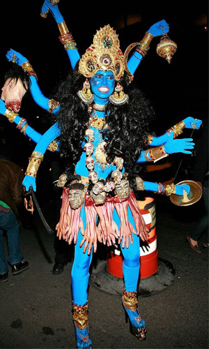 Heidi Klum as Hindu god Kali