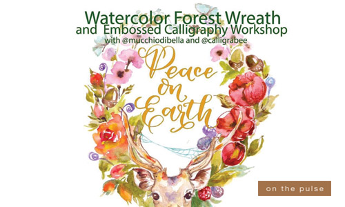 Watercolor Forest Wreath