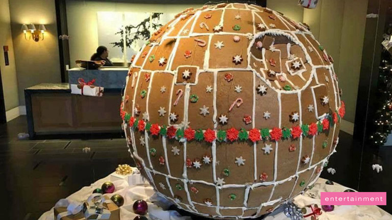 giant gingerbread Death Star