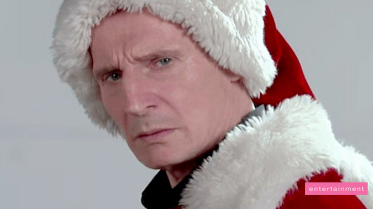 Liam Neeson audition for shopping mall Santa Claus