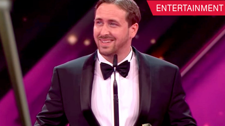 A fake Ryan Gosling accepted the La La Land award in Germany.