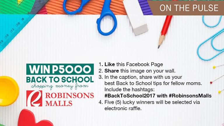Back to School money from Robinsons Malls