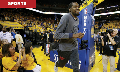 Durant at Oracle Arena