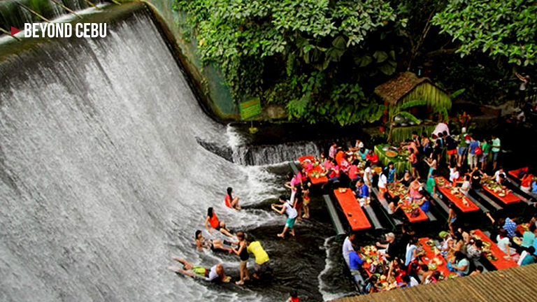 Villa Escudero's Waterfall Restaurant