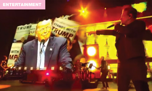 U2 mock Donald Trump in new mash up video
