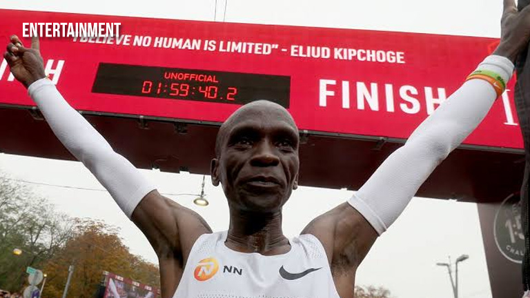 Kenyan runner Eliud Kipchoge first to finish marathon in under 2 hours